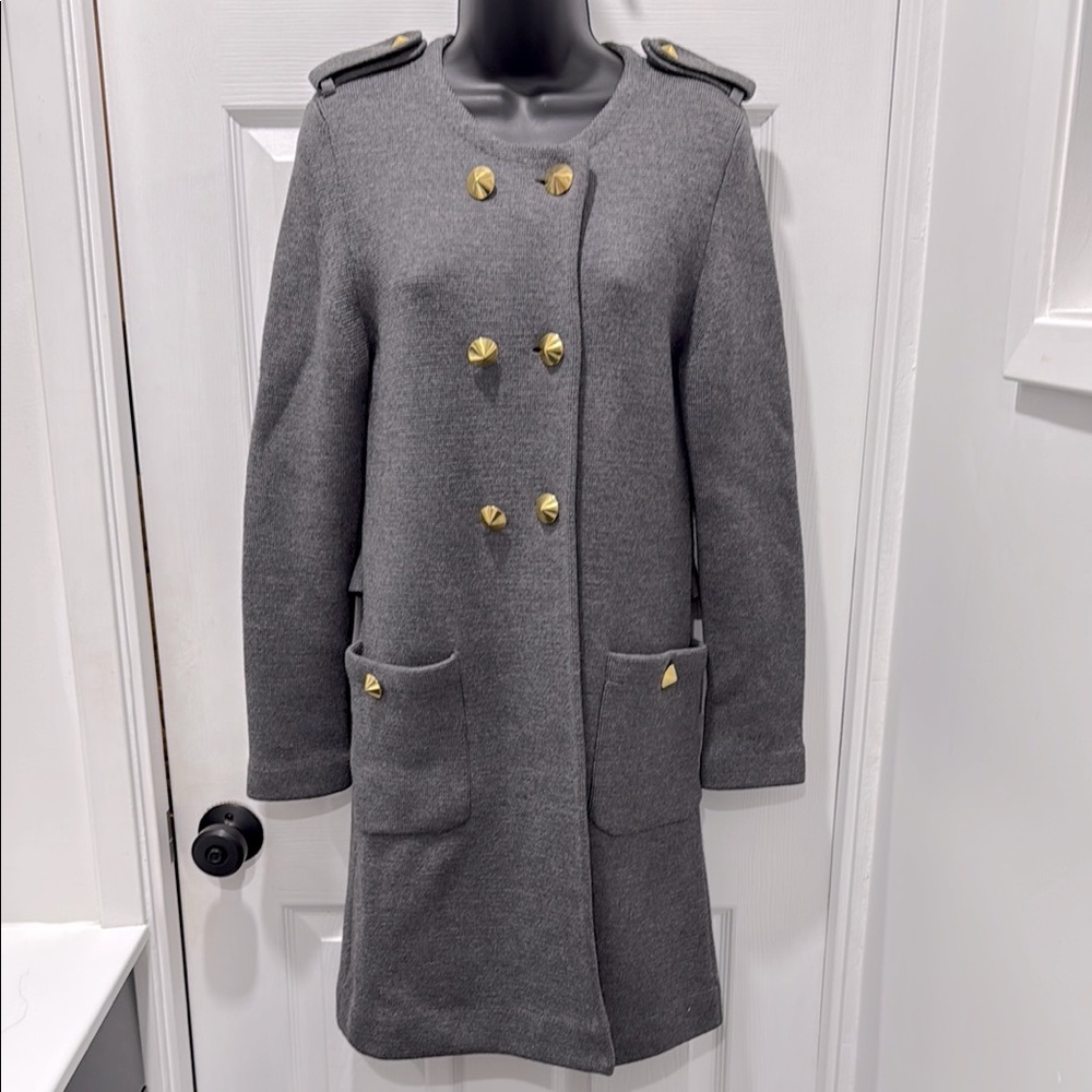 3.1 Phillip Lim Wool Spike Button Detail Coatigan